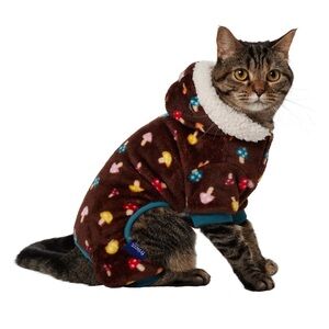 Frisco Cozy Plush Fleece Dog & Cat PJs, Mushrooms, Small